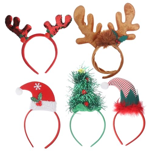 Healeved Weihnachts Haarschmuck Stirnbänder Für Erwachsene Und Lustige Haarreifen Für Weihnachtsfeiern Kostümzubehör Zufälligem Design Festliche Kopfbedeckung von Healeved