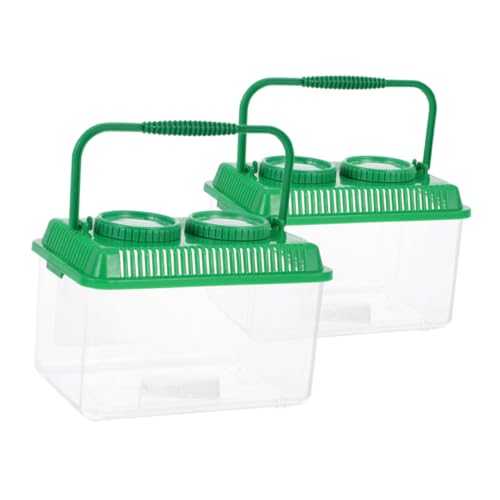 Healifty 1 Satz Beobachtungsbox Für Insekten Futterspender Überwachung Beta Kabellos Qualle Dekoration Käfig Krug Fisch Fänger Bausatz Kit Für Automatisch Filter Green Acryl 2st von Healifty