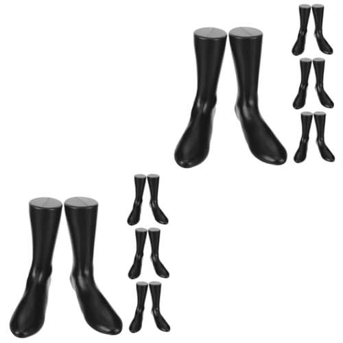 Healifty 2 Sätze Fußform-schuhspanner Beine Weiße Söckchen Fußpuppe Für Socken Knöchelsocken Männer Babyfuß Fußsockenform Knöchelschaufensterpuppe Lustige Socken Black Plastik 4 Stück * 2 von Healifty