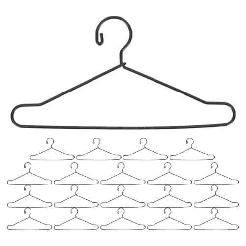 Healifty 20 Stück Puppenkleiderbügel Mini-Kleiderbügel Aus Metall Für Puppenkleider Kleiderständer Für Mädchen Puppenhaus Kleidung Garderobe von Healifty