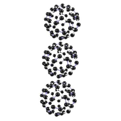 Healifty 3 Sätze Carbon 60-Modell Molekularküche-Kit Modellbausätze Atom life time ab 1 jahr junge lernspielzeug Modell der Molekülstrukturchemie Komponenten molekularer Modelle von Healifty