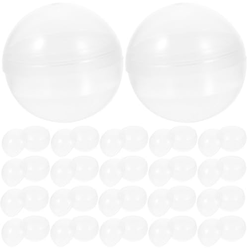 Healifty 50 Stück Kapselautomaten, rund, Kunststoff, transparent, für Ostern, Party, Gastgeschenk, Preiskorb, Füller, Geburtstag Healifty 50 Stück Kapselautomaten, rund, Kunststoff, transparent, für Ostern, Party, Gastgeschenk, Preiskorb, Füller, Geburtstag von Healifty