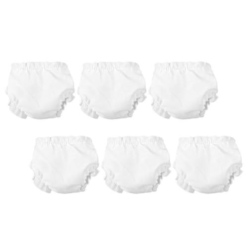 6 Stück Miniatur-Puppenunterwäsche Passend Für 10-Zoll- -Puppen Verstellbare Puppenunterhose Flexible Puppenunterwäsche Elastisches Puppenzubehör von Healifty