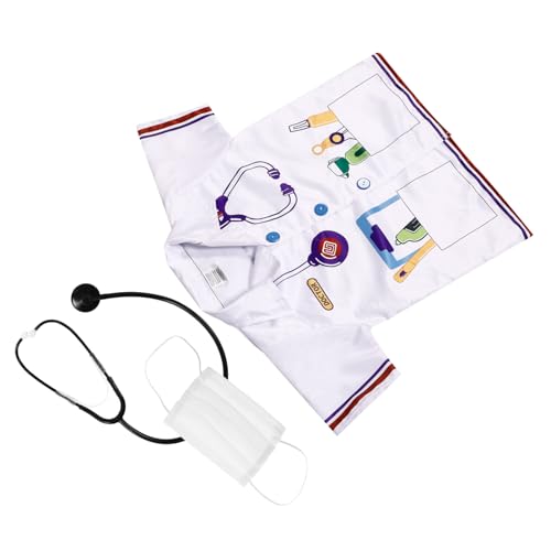 Healvian Arztkostüm für Kinder mit Realistisches Arztset für Kleinkinder Verkleiden als Arzt Fantasievolles Rollenspiel Einfaches und Ausziehen Healvian Arztkostüm für Kinder mit Realistisches Arztset für Kleinkinder Verkleiden als Arzt Fantasievolles Rollenspiel Einfaches und Ausziehen von Healvian