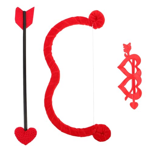 Healvian 1 Set Schleife und : Kostüm-Accessoires für Valentinstag - Herzförmige Brille & -Set Healvian 1 Set Schleife und : Kostüm-Accessoires für Valentinstag - Herzförmige Brille & -Set von Healvian