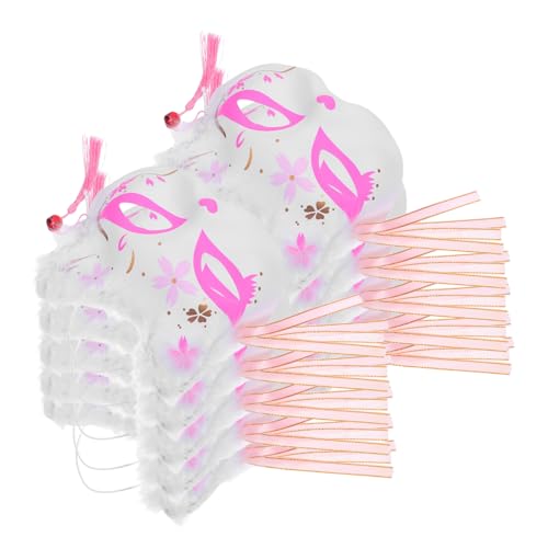 Healvian 10 Stück Japanische Fuchsmaske mit Led-licht Halbgesichtsdesign Leichte Charakter-Kostümmaske für Erwachsene Atmungsaktiv Leuchtende Federn für Halloween Karneval und Cosplay Healvian 10 Stück Japanische Fuchsmaske mit Led-licht Halbgesichtsdesign Leichte Charakter-Kostümmaske für Erwachsene Atmungsaktiv Leuchtende Federn für Halloween Karneval und Cosplay von Healvian