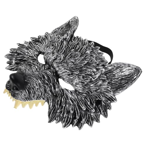 Healvian 2 Stück Halloween Halbgesichts-wolfmaske aus PU mit Detailliertem Atmungsaktivem Design für Karneval Kostüm Party-maskerade Cosplay Zubehör Healvian 2 Stück Halloween Halbgesichts-wolfmaske aus PU mit Detailliertem Atmungsaktivem Design für Karneval Kostüm Party-maskerade Cosplay Zubehör von Healvian