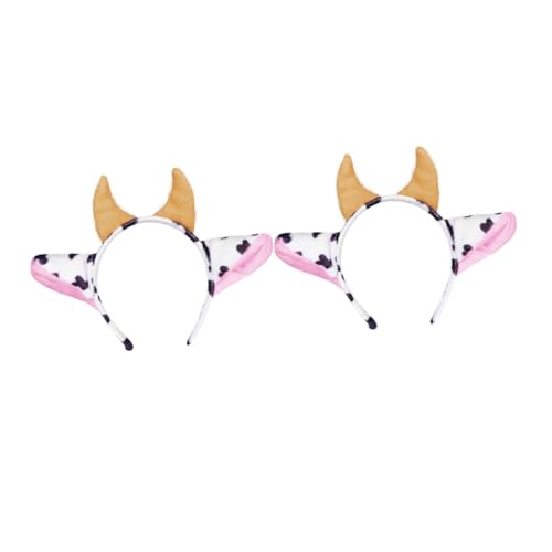 Healvian 2 Stück Niedliches Teiliges Kuhhörner Stirnband Haarschmuck für Party Karneval Festival Kopfschmuck Mädchen Universalgröße Einfache Handhabung Healvian 2 Stück Niedliches Teiliges Kuhhörner Stirnband Haarschmuck für Party Karneval Festival Kopfschmuck Mädchen Universalgröße Einfache Handhabung von Healvian