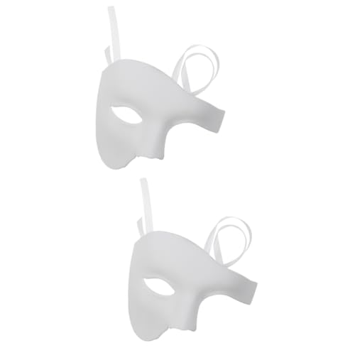 Healvian 2 Stück Retro Weiße Halbgesichts Einäugige Maske aus Abs mit Spitzenverzierung Komfortabel für Halloween Cosplay Maskenbälle und Festliche Kostümpartys Geeignet Healvian 2 Stück Retro Weiße Halbgesichts Einäugige Maske aus Abs mit Spitzenverzierung Komfortabel für Halloween Cosplay Maskenbälle und Festliche Kostümpartys Geeignet von Healvian