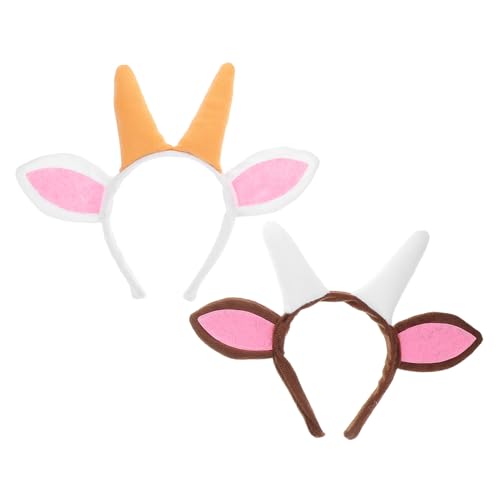 Healvian 2 Stück Teiliges Ziegenhörner Haarreif Plüsch Tier Ohren Haarband für Hautfreundlich zu Tragen für Halloween Karneval Kostüm Party und Rollenspiele Healvian 2 Stück Teiliges Ziegenhörner Haarreif Plüsch Tier Ohren Haarband für Hautfreundlich zu Tragen für Halloween Karneval Kostüm Party und Rollenspiele von Healvian