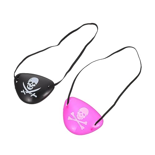 Healvian 20st Piraten-augenklappe Party-augenabdeckungen Masken Für Erwachsene Augenklappen Für Jungen Augenklappen Für Piratenkinder Einzelne Augenklappen Halloween-maske Plastik von Healvian