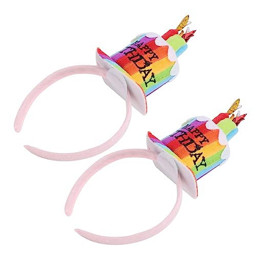 Healvian 2St karneval stirnband Stirnbänder für Damen - Festival-Stirnband Babymützen Cosplay-Kostüm Festivalzubehör haarschmuck Haarbandverzierung karneval haarband Stoff Colorful von Healvian