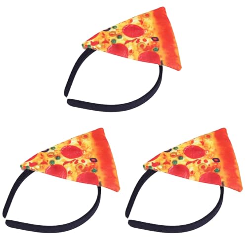Healvian 3 Stück Pizza Haarreif Halloween Haarreif Pizza Kostümm Leichtes Stirnband Auffälliges Food Cosplay Haarschmuck für Karneval Halloween-Cosplay-Kostüm Healvian 3 Stück Pizza Haarreif Halloween Haarreif Pizza Kostümm Leichtes Stirnband Auffälliges Food Cosplay Haarschmuck für Karneval Halloween-Cosplay-Kostüm von Healvian