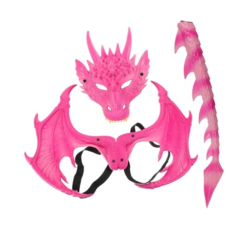 Healvian 3 Stück Teiliges Drachen Kostümset Halloween Dinosaurier Cosplay Zubehör mit Langlebigen Flügeln und Maske Leichtes Design für Rollenspiele und Festivitäten Healvian 3 Stück Teiliges Drachen Kostümset Halloween Dinosaurier Cosplay Zubehör mit Langlebigen Flügeln und Maske Leichtes Design für Rollenspiele und Festivitäten von Healvian