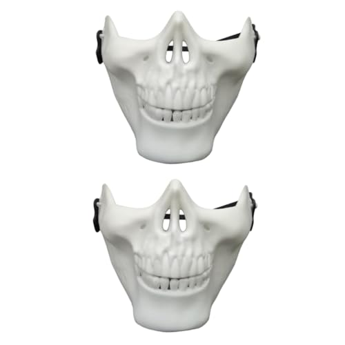 Healvian 4 Halloween Skelett Maske Vollgesichtsmaske Gruseliges Design Komfortabel Ergonomisch Für Cosplay Maskenball Party Weiß Healvian 4 Halloween Skelett Maske Vollgesichtsmaske Gruseliges Design Komfortabel Ergonomisch Für Cosplay Maskenball Party Weiß von Healvian