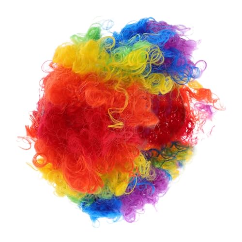 Healvian 4 Stück Teiliges Bunte Afro Locken Perücke Leichte Disco Party Perücken Lustige Clown Kostüm Accessoires Geeignet für Karneval Halloween Fasching Healvian 4 Stück Teiliges Bunte Afro Locken Perücke Leichte Disco Party Perücken Lustige Clown Kostüm Accessoires Geeignet für Karneval Halloween Fasching von Healvian