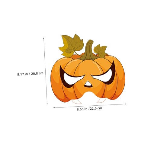 Healvian 6 Stück Kürbis Halbgesichts-masken aus Leichtem Papier Herbstliche Erntedank-foto-requisiten für Halloween und Thanksgiving Party Komfortabel Flach zum Verstauen für Festliche Healvian 6 Stück Kürbis Halbgesichts-masken aus Leichtem Papier Herbstliche Erntedank-foto-requisiten für Halloween und Thanksgiving Party Komfortabel Flach zum Verstauen für Festliche von Healvian