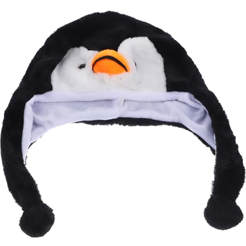 Healvian Bezaubernder Pinguin-plüschhut für Kinder Und Erwachsene, Neuartige Tierkapuze mit Ohrenklappen für Karneval, Cosplay, Winterpartys, 15,35 X 11,02 X 1,18 Zoll Healvian Bezaubernder Pinguin-plüschhut für Kinder Und Erwachsene, Neuartige Tierkapuze mit Ohrenklappen für Karneval, Cosplay, Winterpartys, 15,35 X 11,02 X 1,18 Zoll von Healvian