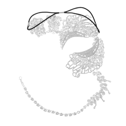 Healvian Bling Rhinestone Venetian für Frauen Funkelnde Karneval Maske Elegante Prom Ball Maske Vielseitig für Mardi Gras Halloween und Kostümpartys Silberfarbene Halbgesichtsdekoration Healvian Bling Rhinestone Venetian für Frauen Funkelnde Karneval Maske Elegante Prom Ball Maske Vielseitig für Mardi Gras Halloween und Kostümpartys Silberfarbene Halbgesichtsdekoration von Healvian