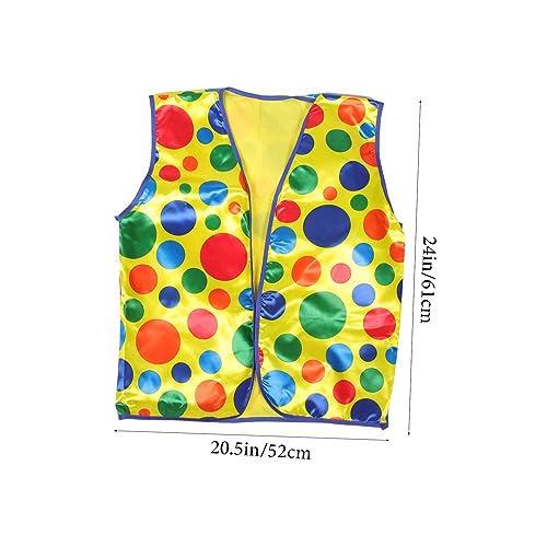 Healvian Clown Kostüm Teilig mit Perücke Nase Fliege Weste Atmungsaktive Cosplay Accessoires für Halloween Karneval Bühnenauftritte und Partys Leicht und Komfortabel Realistische Deko Healvian Clown Kostüm Teilig mit Perücke Nase Fliege Weste Atmungsaktive Cosplay Accessoires für Halloween Karneval Bühnenauftritte und Partys Leicht und Komfortabel Realistische Deko von Healvian