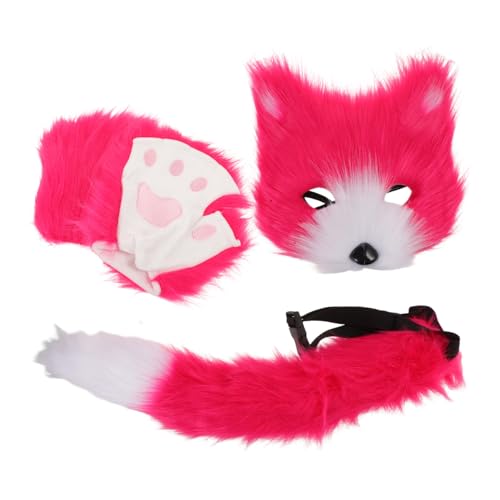 Healvian Fox Kostüm Set mit Realistischer Maske und Handschuhen aus Robustem Leicht und Bequem für Erwachsene für Karneval Halloween und Cosplay Partys Healvian Fox Kostüm Set mit Realistischer Maske und Handschuhen aus Robustem Leicht und Bequem für Erwachsene für Karneval Halloween und Cosplay Partys von Healvian