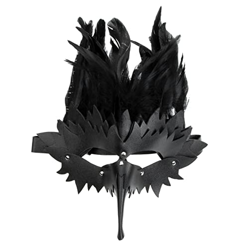 Healvian Gothic Steampunk Vogel Schnabel Maske Damen Party Requisite Halloween Kostüm Ball Federn Schwarz Healvian Gothic Steampunk Vogel Schnabel Maske Damen Party Requisite Halloween Kostüm Ball Federn Schwarz von Healvian