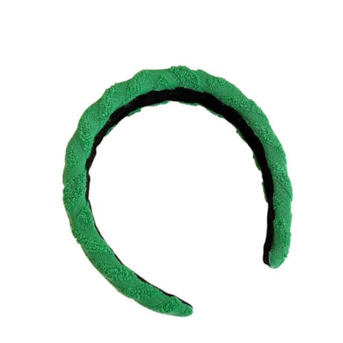 Healvian Grünes gestreiftes Stirnband Patricks grünes Kostümzubehör St Patrick's Day hairband Party hair ornament st. Patrick's Day Haarband Festival- -Requisite Plüsch Green von Healvian