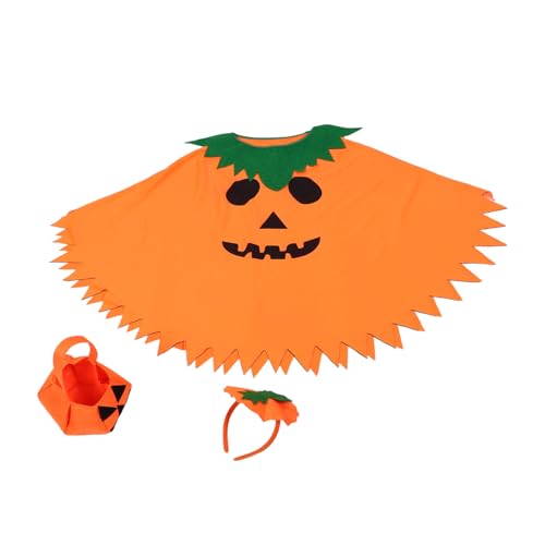 Healvian Halloween Kürbis Kostüm Set Damen Weicher Umhang Atmungsaktives Stirnband Tragetasche Komfortables Cosplay Zubehör für Erwachsene Vielseitig für Party Umzug Geburtstagsfeier Healvian Halloween Kürbis Kostüm Set Damen Weicher Umhang Atmungsaktives Stirnband Tragetasche Komfortables Cosplay Zubehör für Erwachsene Vielseitig für Party Umzug Geburtstagsfeier von Healvian