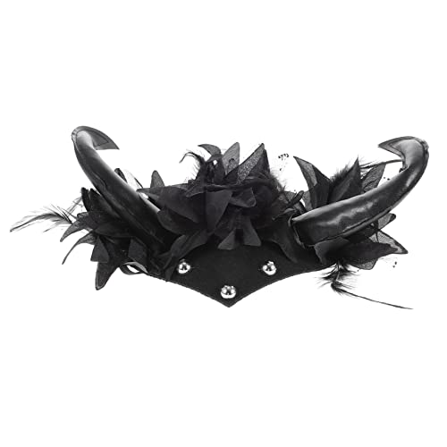 Healvian Halloween Ox Horn Stirnband Kopfschmuck Leichtes Bequemes Hörner Haarreif für Halloween Party Karneval Cosplay und Verkleidung Witziges Ox Horn Accessoire Healvian Halloween Ox Horn Stirnband Kopfschmuck Leichtes Bequemes Hörner Haarreif für Halloween Party Karneval Cosplay und Verkleidung Witziges Ox Horn Accessoire von Healvian
