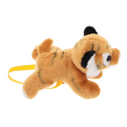 Healvian Kleines Tiger Plüschtier Cartoon Schulterpuppe Realistisches Kuscheltier für Jungen Tragbares Stofftier für Abenteuer Healvian Kleines Tiger Plüschtier Cartoon Schulterpuppe Realistisches Kuscheltier für Jungen Tragbares Stofftier für Abenteuer von Healvian