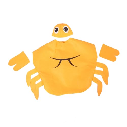 Healvian Krabbenscheren Kostüm Krabbenkostüm Stoff Orange von Healvian