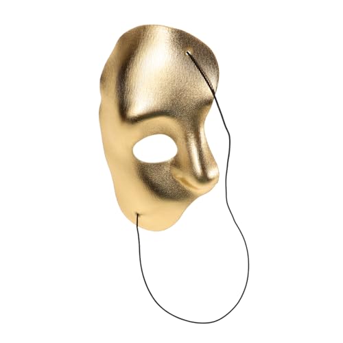 Healvian Maske Halloween Kostüme Für Erwachsene Maskerade Zubehör Für Damen Party Accessoires Vliesstoff Golden von Healvian