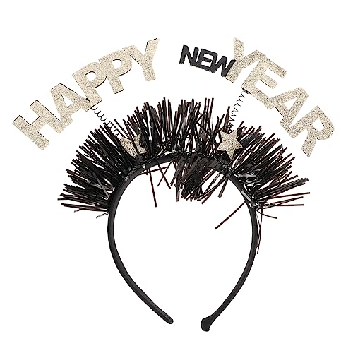 Healvian Neujahrs Stirnband Unabhängigkeitstag Haarschleifen Weihnachts Haarschmuck Neujahrs Kopfschmuck Neujahrs Haarschmuck Kostüm Haarspitzen Perücke Haarschmuck Für Golden von Healvian