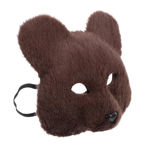 Healvian Realistisches Braunes Bärenkostüm Maske aus Weichem Plüsch für Erwachsene Bequeme Atmungsaktive Tierkopfbedeckung für Halloween Cosplay Maskenball und Kinderpartys Healvian Realistisches Braunes Bärenkostüm Maske aus Weichem Plüsch für Erwachsene Bequeme Atmungsaktive Tierkopfbedeckung für Halloween Cosplay Maskenball und Kinderpartys von Healvian