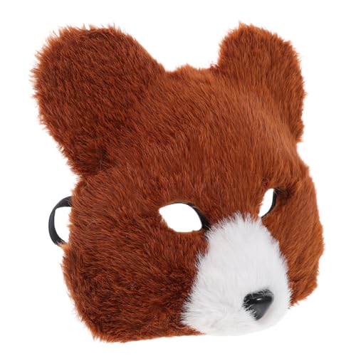 Healvian Realistisches Braunes Bärenmasken-cosplay aus Weichem Plüsch Komfortabel Langlebig und Leicht für Halloween Karneval Geburtstagsfeiern und Kostümpartys für Erwachsene Healvian Realistisches Braunes Bärenmasken-cosplay aus Weichem Plüsch Komfortabel Langlebig und Leicht für Halloween Karneval Geburtstagsfeiern und Kostümpartys für Erwachsene von Healvian