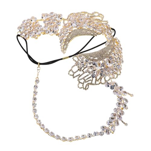 Healvian Rhinestone Venetian für Damen Elegant Halbes Gesicht mit Elastischem Band für Mardi Gras Ball Halloween Kostüm Party Zubehör Healvian Rhinestone Venetian für Damen Elegant Halbes Gesicht mit Elastischem Band für Mardi Gras Ball Halloween Kostüm Party Zubehör von Healvian