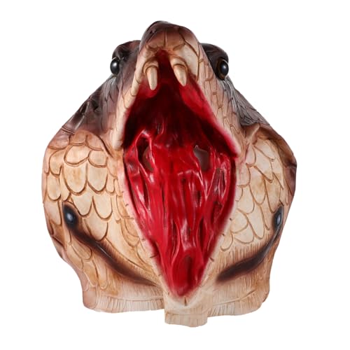 Healvian Schlangenmaske Schlangen-cosplay-hut Schlangenkostüm Lebense Maske Schlangenkopfschmuck Schlangen-cosplay-masken Tierkostüm Maske Horrormaske Halloween Kleidet Sich Emulsion Healvian Schlangenmaske Schlangen-cosplay-hut Schlangenkostüm Lebense Maske Schlangenkopfschmuck Schlangen-cosplay-masken Tierkostüm Maske Horrormaske Halloween Kleidet Sich Emulsion von Healvian
