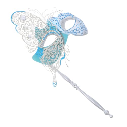 Healvian Venetian Schmetterlings-maske mit Stab aus Metall für Damen Leichte Langlebige Maskerade für Mardi Gras Karneval Halloween Prom Ball Stilvolles Abend-accessoire Healvian Venetian Schmetterlings-maske mit Stab aus Metall für Damen Leichte Langlebige Maskerade für Mardi Gras Karneval Halloween Prom Ball Stilvolles Abend-accessoire von Healvian