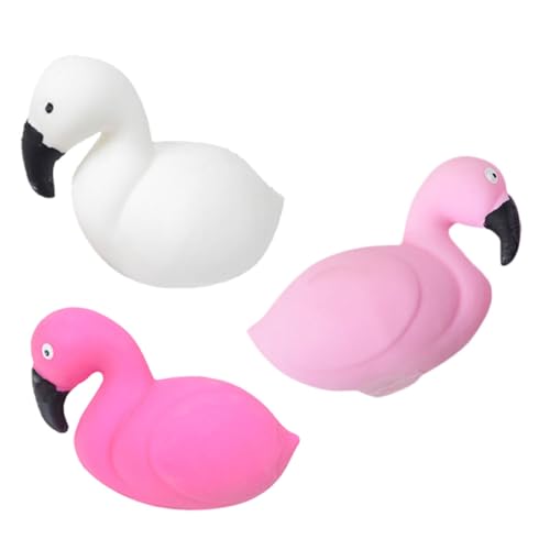 Kinderspielzeug 3 Stück Neuheit Flamingo Stress Squeezes Spielzeug Bunte Fidget Squishy Bälle Handsportspielzeug Zur Linderung Von Angstzuständen von Healvian