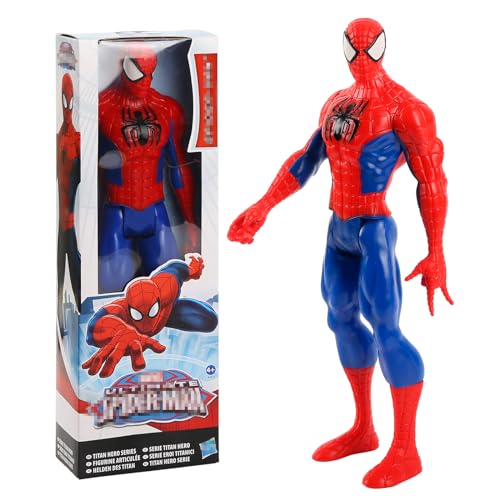 Titan Hero Figur, 30 cm Große Rot Blau Spider Spielzeug Superhelden Actionfiguren Figuren Deko Mitgebsel Kindergeburtstag für Kinder für Kinder ab 4 Jahren von Heartsking