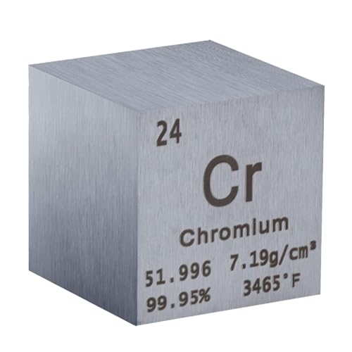 Hebupoe 1 (Ca. 2,5 cm Metall, Elements-Würfel mit Hoher Dichte, Reines Metall, Verwendet in Laborexperimentmaterialien der Elements-Serie, Langlebig, Einfach zu Installieren und Einfach zu Verwen von Hebupoe