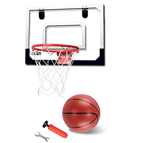 Hebupoe Basketballkorb Über Der Tür mit Ball für Kinder, Erwachsene, Schlafzimmer, Basketballkorb, Büro, Mini-Korb von Hebupoe