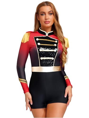 Hedmy Damen Zirkus Zirkusdirektor Kostüm Body Mit Quasten Epauletten Zirkus Uniform Cosplay Halloween Karneval Kostüm Schwarz M Hedmy Damen Zirkus Zirkusdirektor Kostüm Body Mit Quasten Epauletten Zirkus Uniform Cosplay Halloween Karneval Kostüm Schwarz M von Hedmy