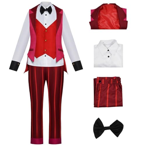 Hotel Cosplay Kostüm Elizabeth Halloween Outfit Anime Rolle Cosplay Karneval Weihnachten Anzug Rot Verkleidung (Typ1, S) von Heeyspike