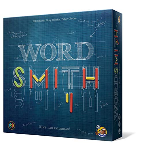 Brettspiel - Wordsmith - versuchen Sie, Worte zu entdecken, Aber anstatt Buchstaben zu verwenden, haben Sie Teile in Vier verschiedenen Formen, mit denen Sie Diese Buchstaben Bauen müssen. von HeidelBär Games