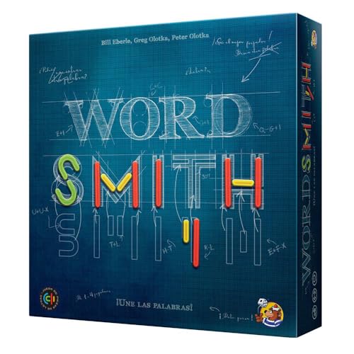 Brettspiel - Wordsmith - versuchen Sie, Worte zu entdecken, Aber anstatt Buchstaben zu verwenden, haben Sie Teile in Vier verschiedenen Formen, mit denen Sie Diese Buchstaben Bauen müssen. von HeidelBär Games