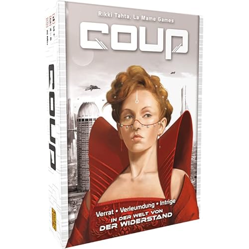 ELZNIR GAMES Coup Deutsch | Bluff-Kartenspiel | Für 2-6 Personen | ab 13 Jahren von ELZNIR GAMES