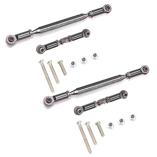 Heiikiuy 2 x verstellbare Lenkstange aus Metall Servo Link Zugstange für MN D90 D99 MN-90-45, von Heiikiuy