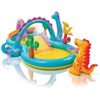 INTEX Playcenter Dinoland mit Spr�her Rutsche Zubeh�r 333x229x112cm von Heinrich Bauer