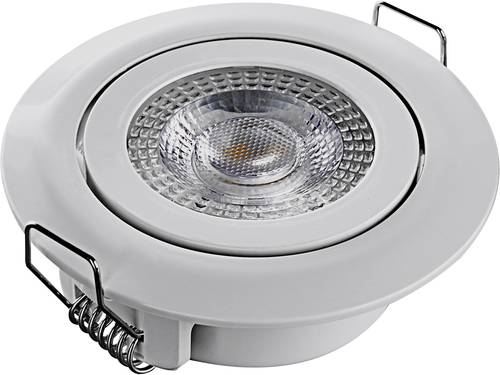 Heitronic 500665 DL7202 LED-Einbauleuchte LED LED fest eingebaut 5W Weiß von Heitronic